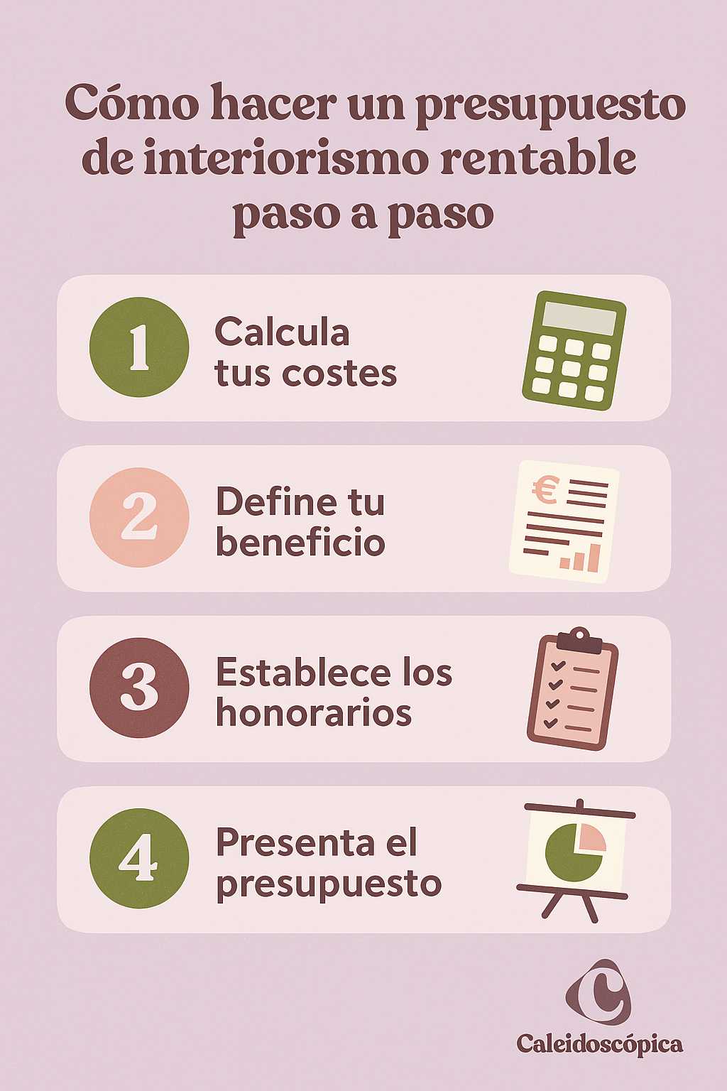 Cómo hacer un presupuesto de interiorismo rentable paso a paso
